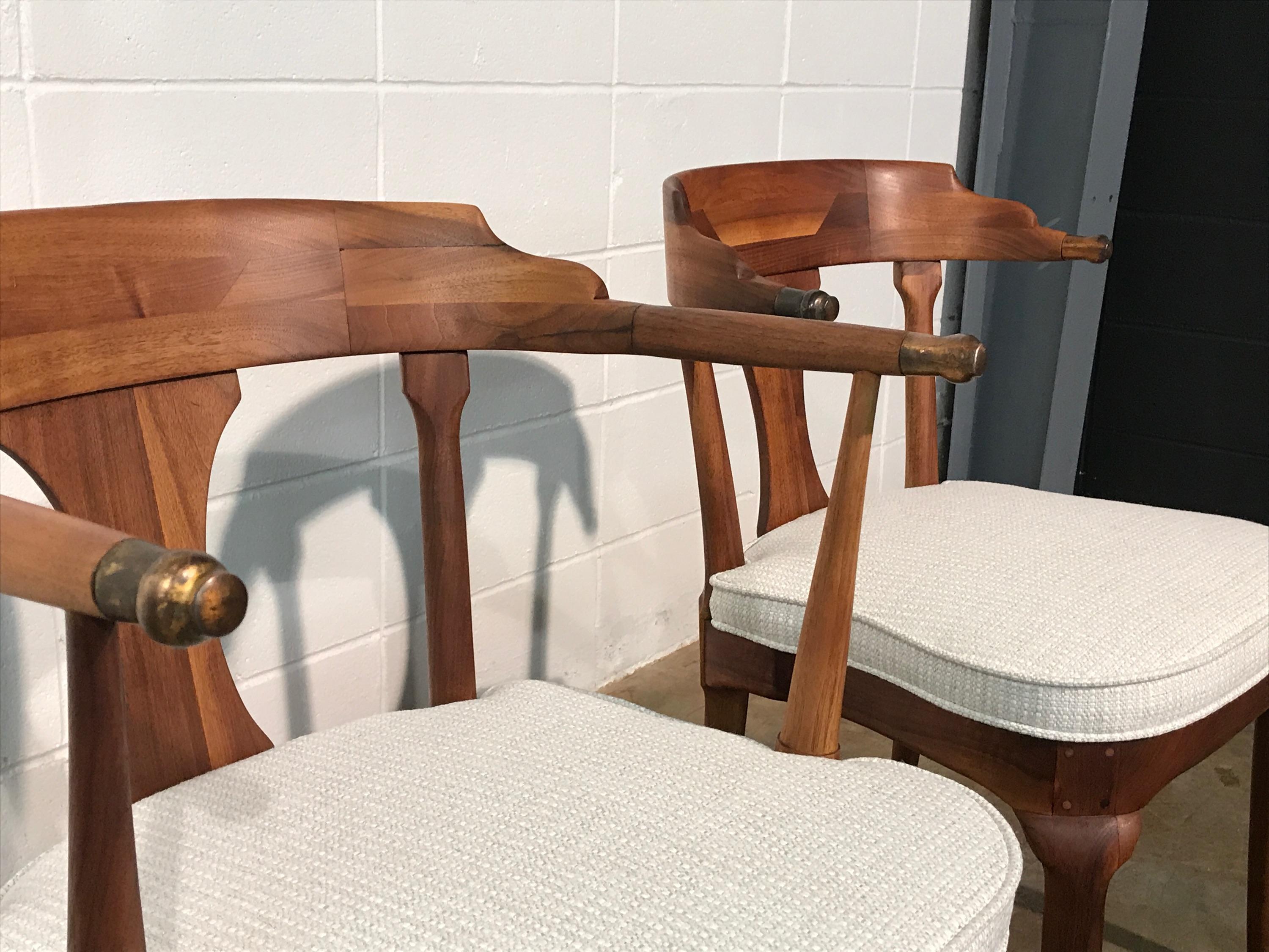Restored and Unusual Midcentury Dining Chairs, Set of Six 11