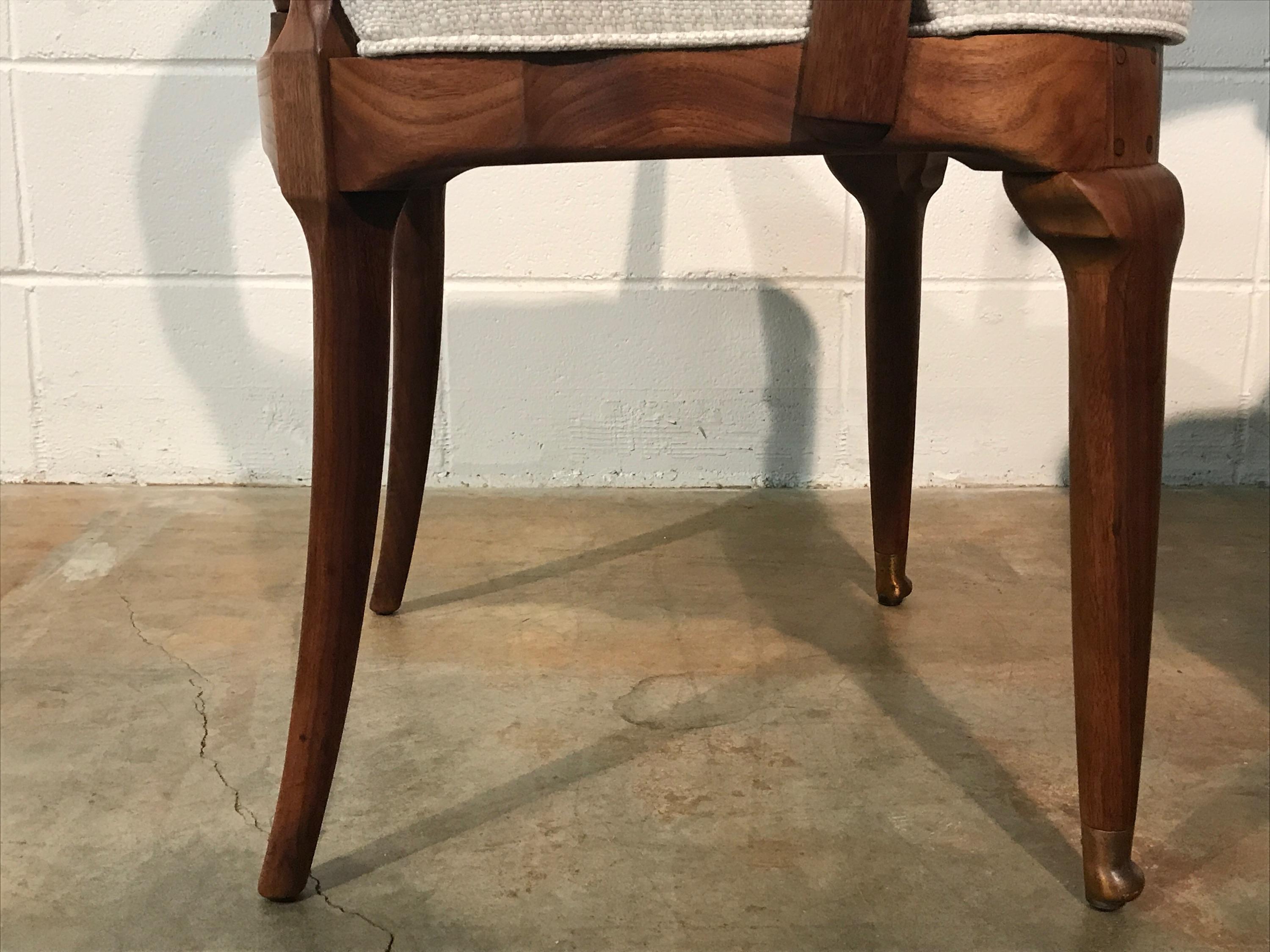 Restored and Unusual Midcentury Dining Chairs, Set of Six 12