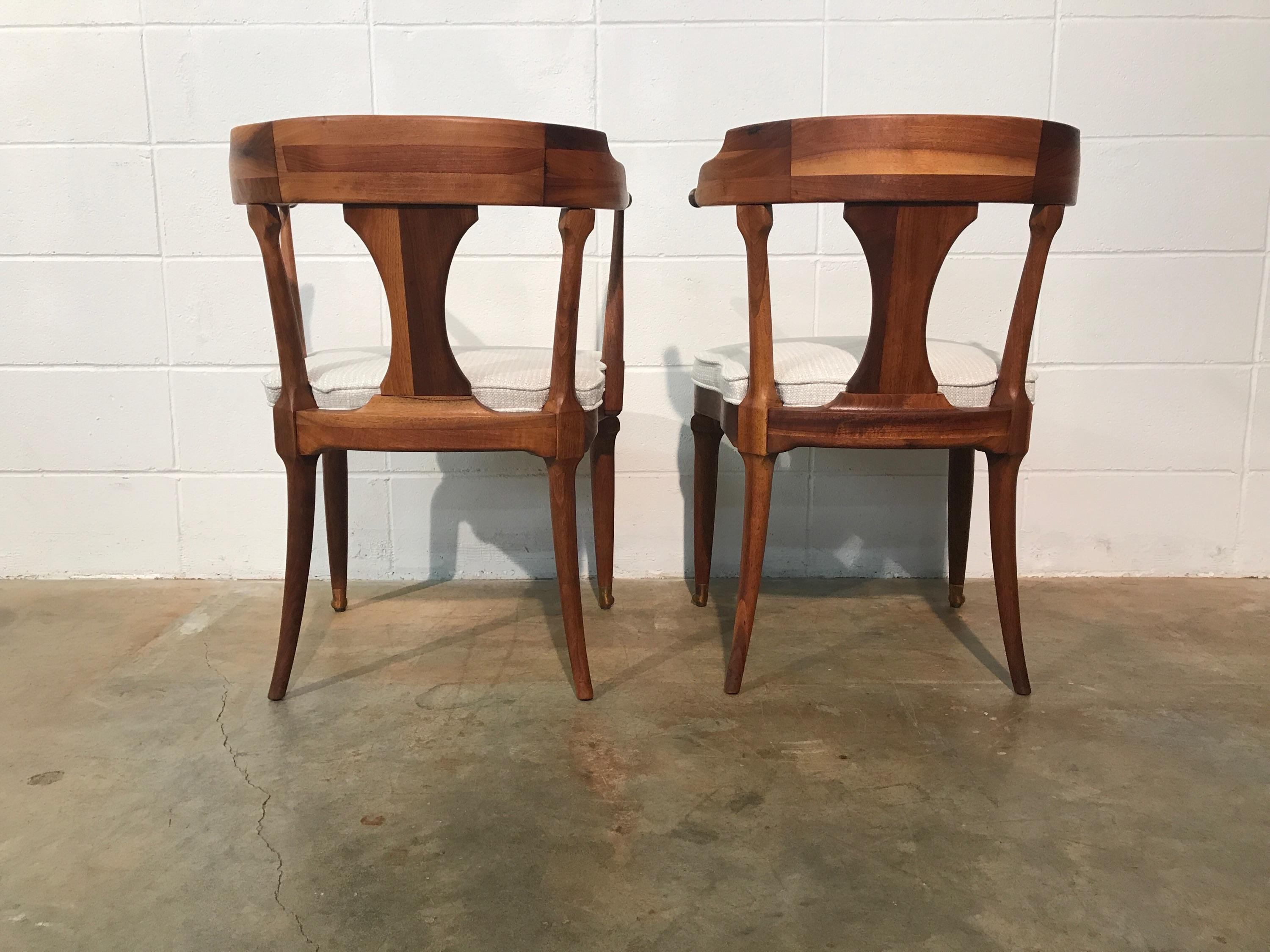 Restored and Unusual Midcentury Dining Chairs, Set of Six 2