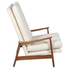 Vintage 1960s Danish Walnut Lounge Chair