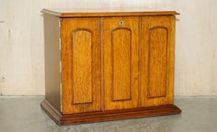 RESTORED ANTiQUE ART NOUVEAU STATIONERY WRITING CABINET WITH CALENDAR & KEy