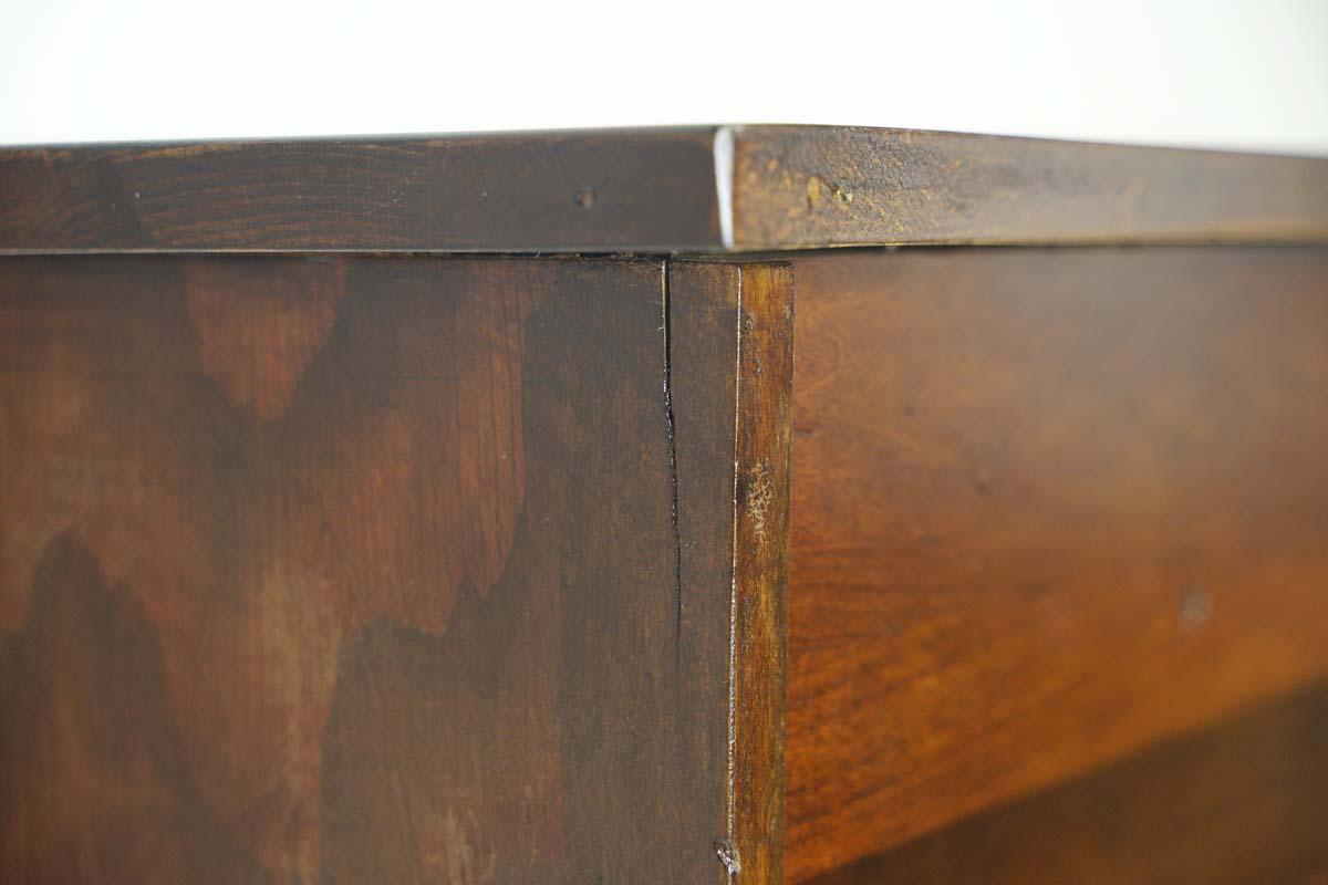 Restored Antique Dark Wood Tone Pine Jewelers Desk 5