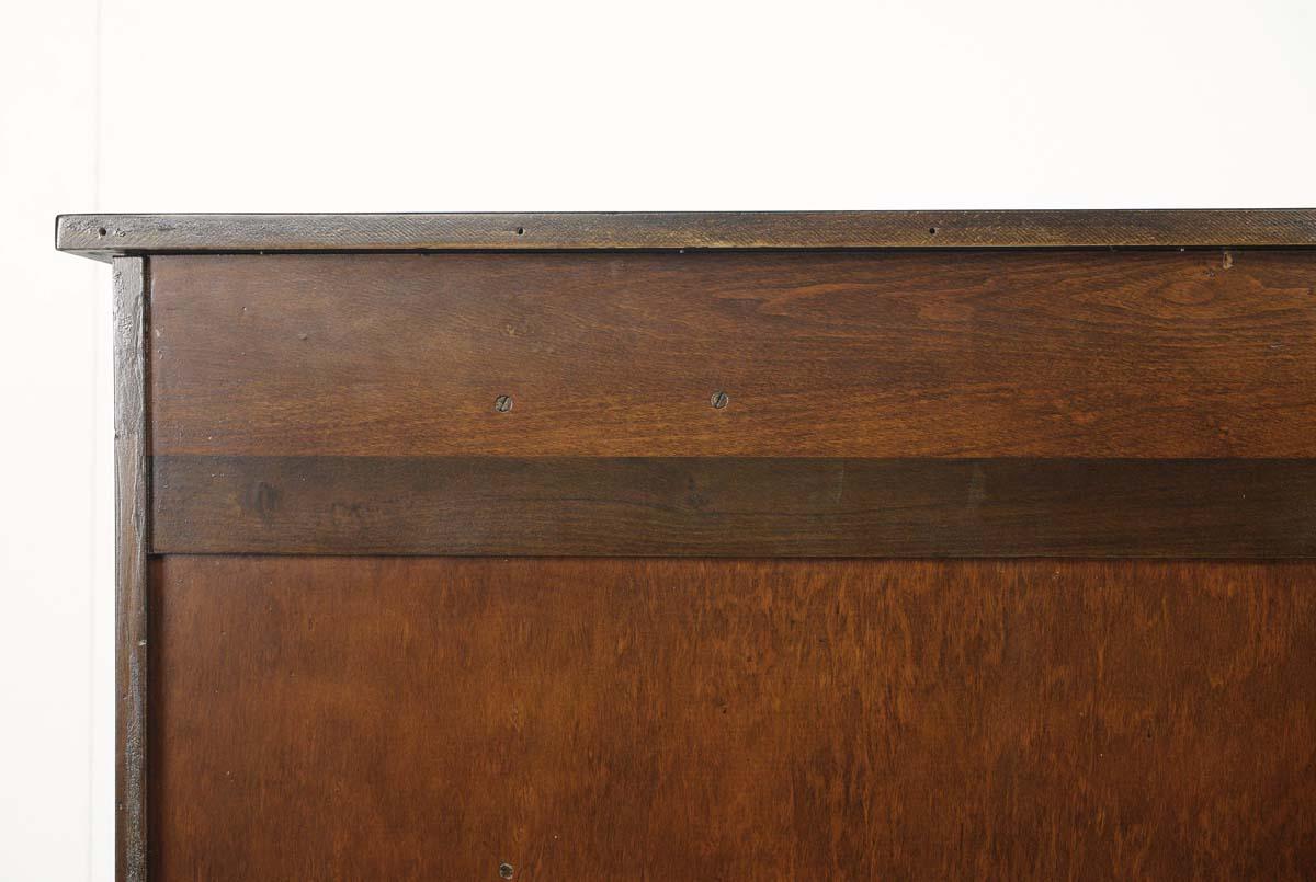 Restored Antique Dark Wood Tone Pine Jewelers Desk For Sale 3