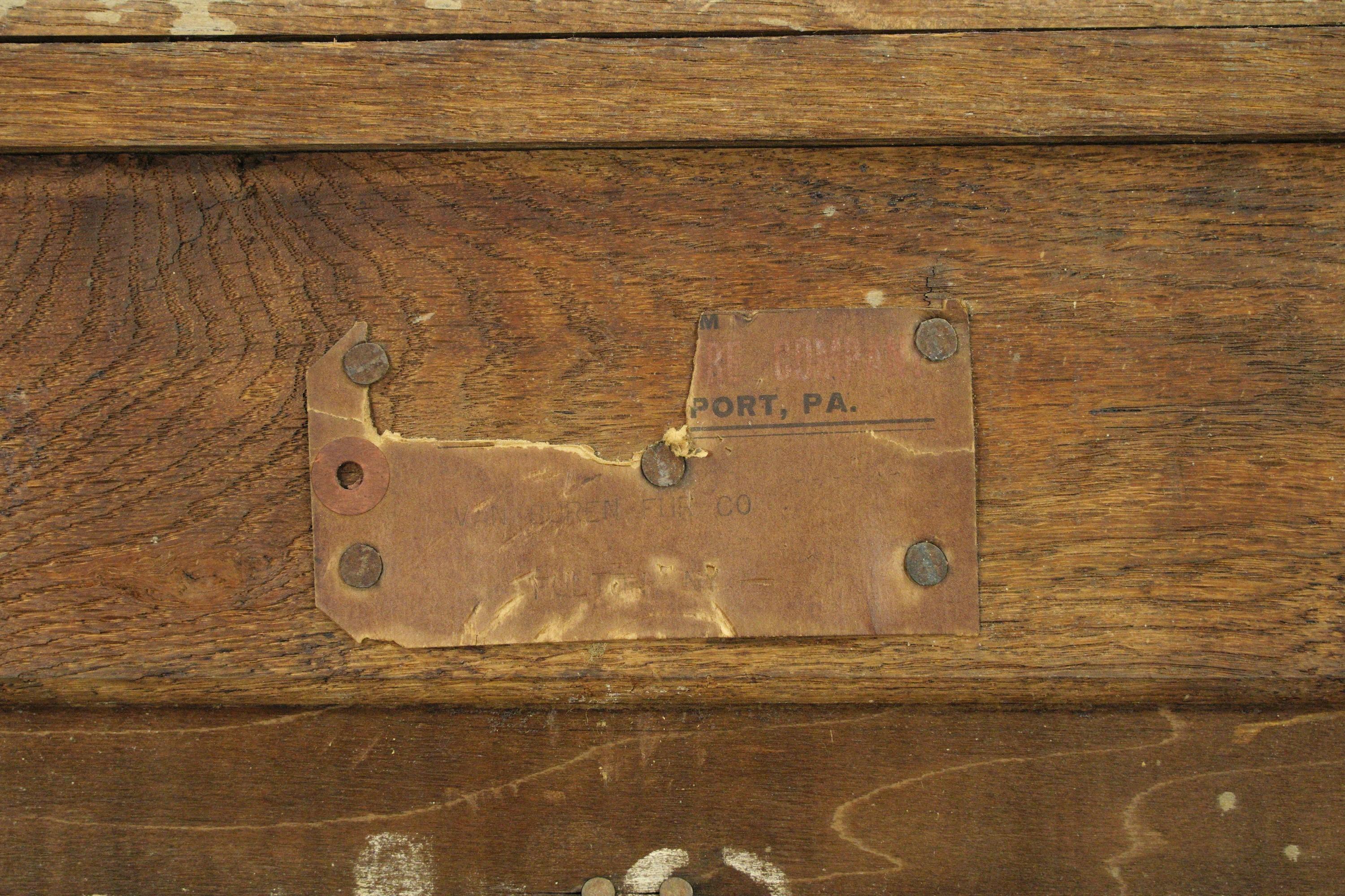 Restored Antique Oak 6 Drawer High Boy Dresser w Casters For Sale 3