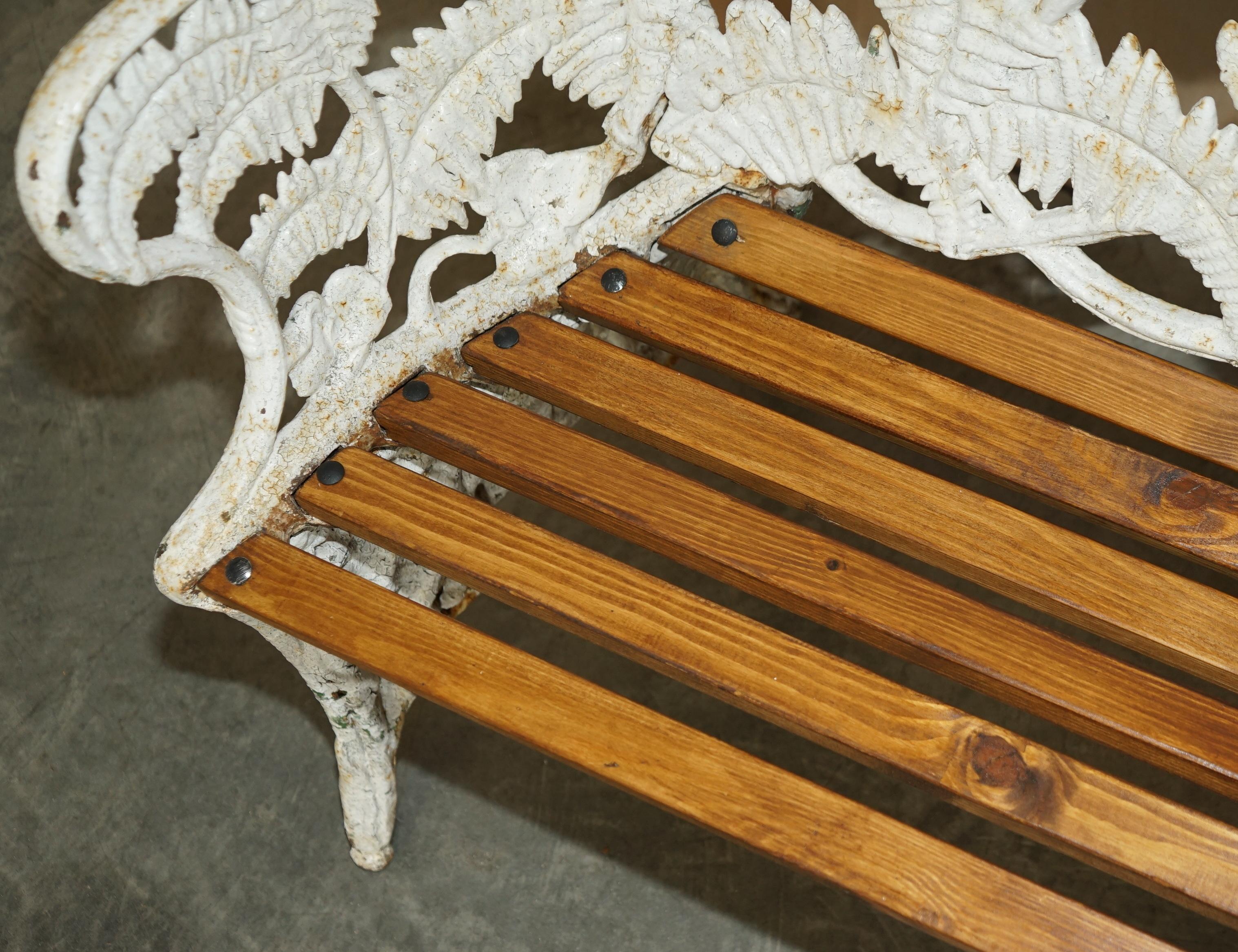 antique victorian cast iron bench