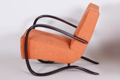 Restaurierter Art Deco Sessel, von J. Halabala für UP Zavody, Buche, Tschechien, 1930er Jahre