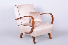 Restored Art Deco Armchair,  by J. Halabala, UP Závody, Model C, Czech, 1940s