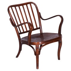Restored Art Deco Armchair, by Josef Frank for Thonet, Beech, Czech, 1930s