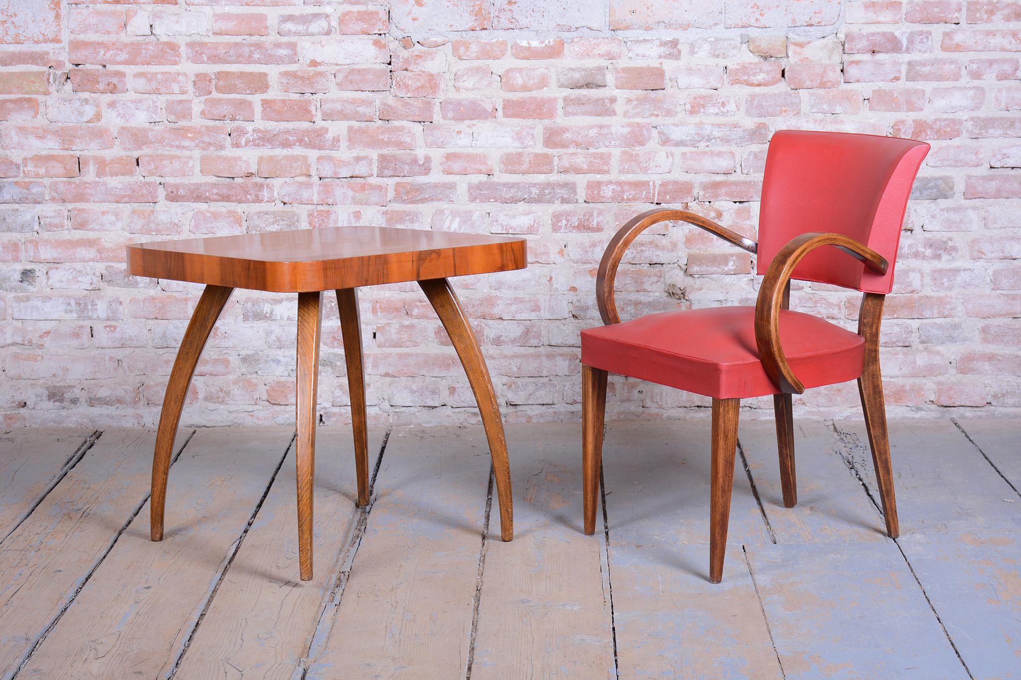 Fauteuil Art Déco restauré, par Jules Leleu, Beeche, polonais ravivé, France, années 1930 en vente 7