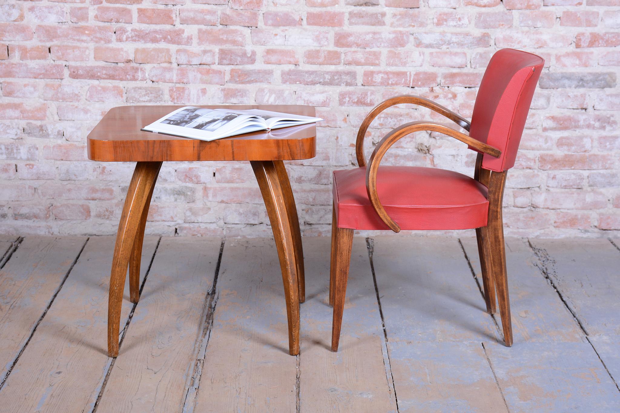 Fauteuil Art Déco restauré, par Jules Leleu, Beeche, polonais ravivé, France, années 1930 en vente 8