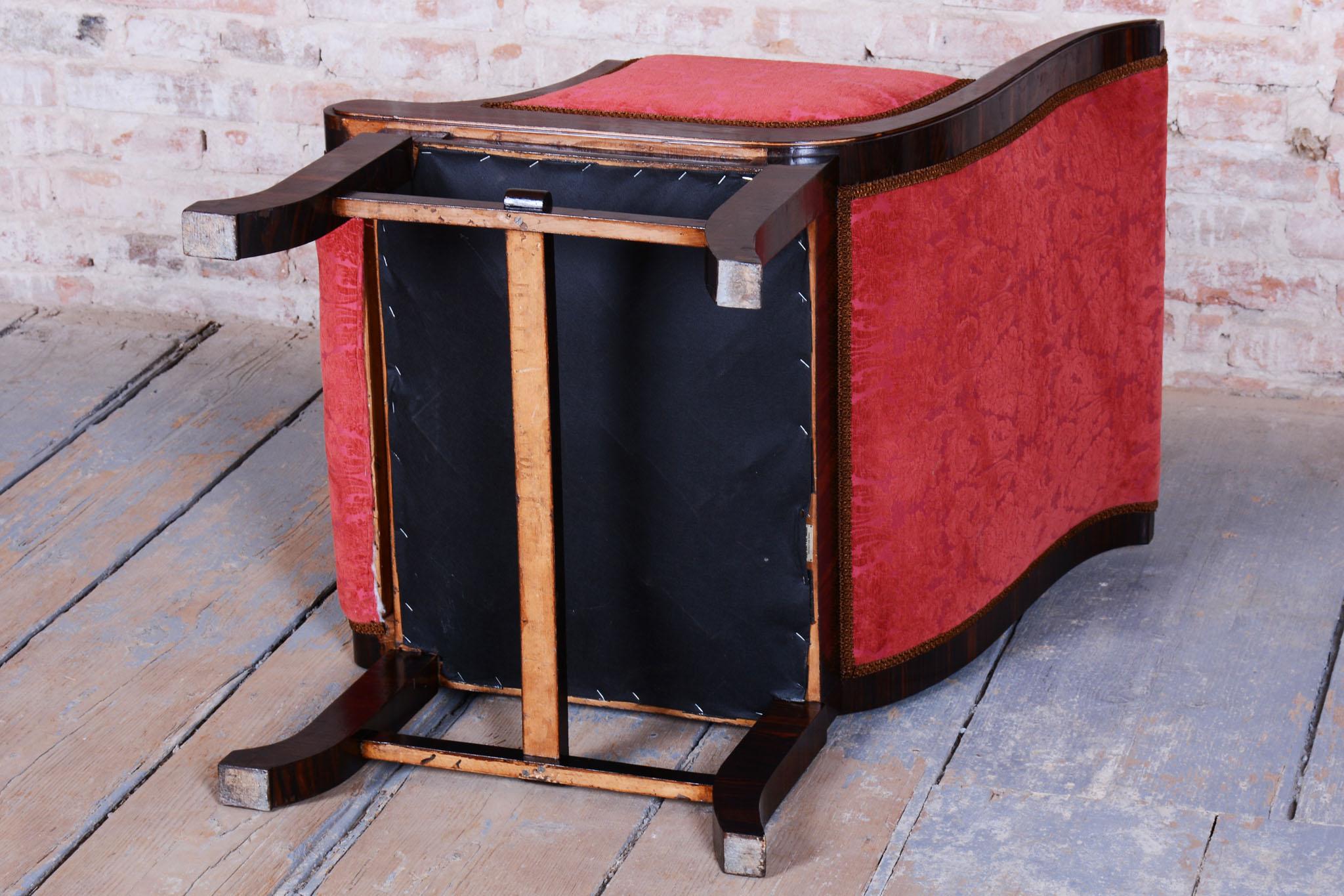 Sillón Art Decó restaurado,  de Pavel Janák, por PUD, Roble, Checo, década de 1910 en venta 8