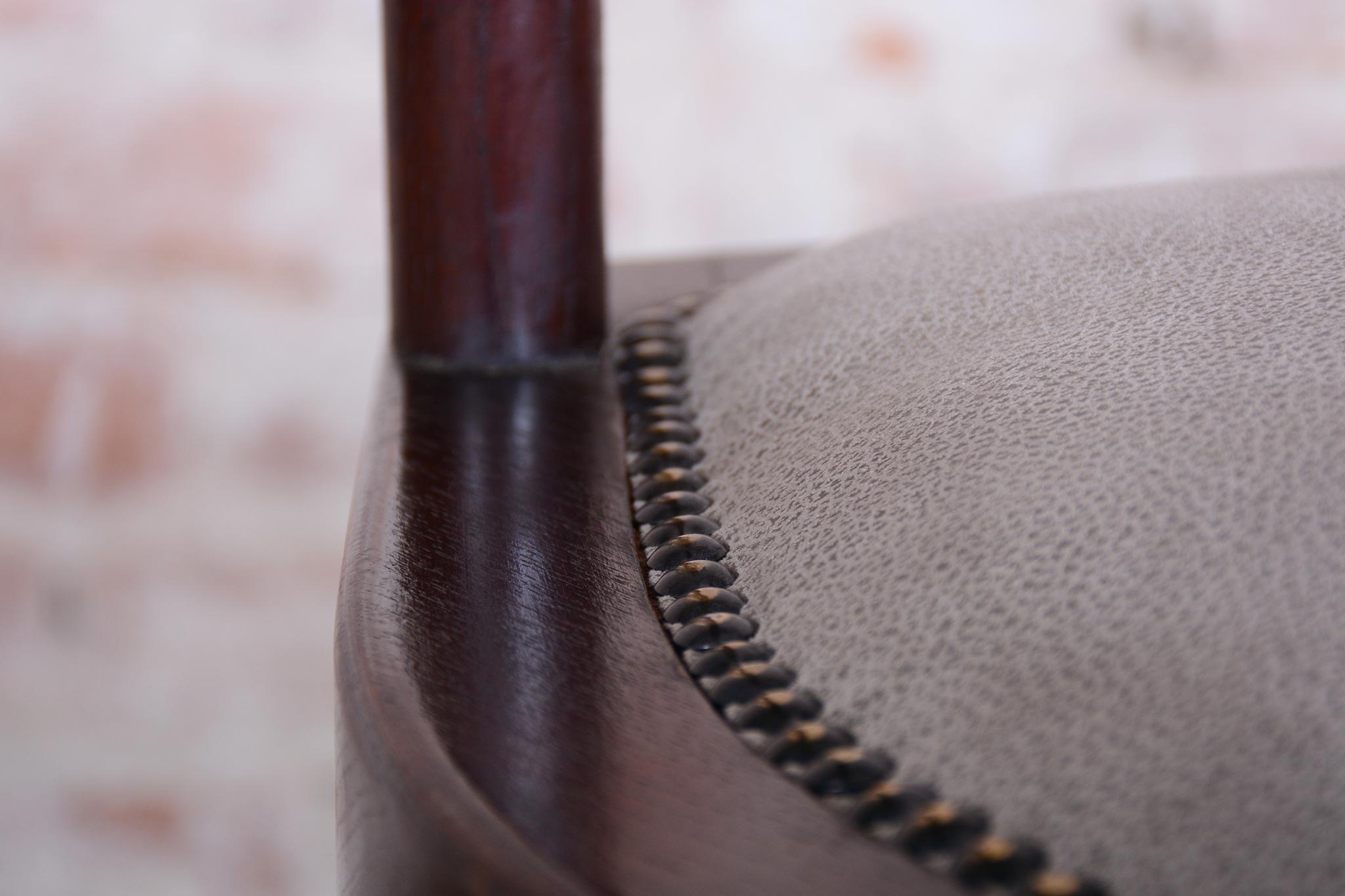 Fauteuil Art Déco restauré, Wien. Werkstätte, J. Hoffmann, Autriche, années 1910 en vente 5