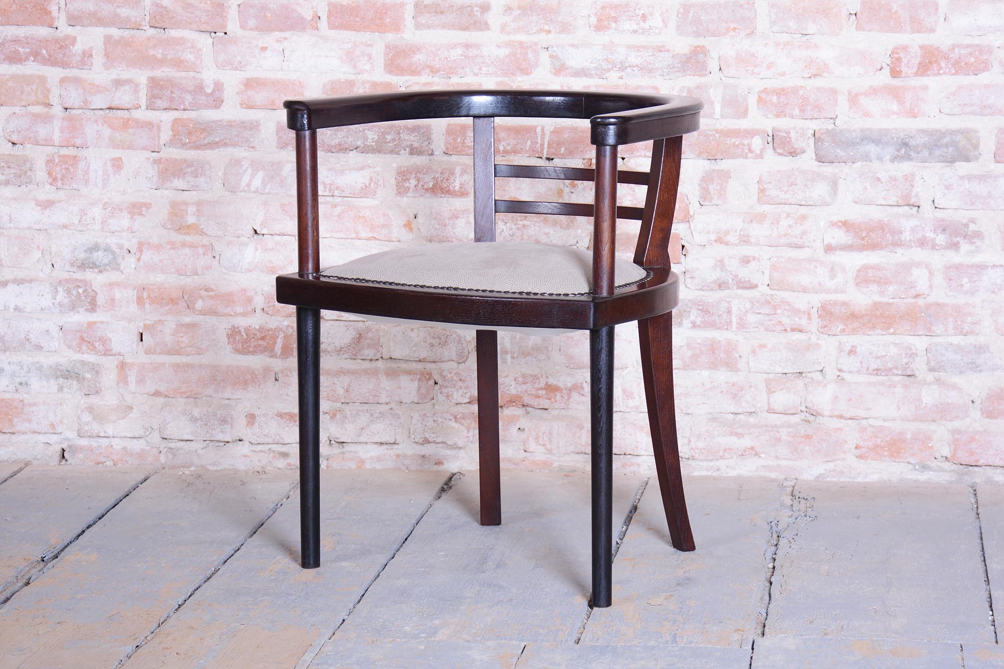 Autrichien Fauteuil Art Déco restauré, Wien. Werkstätte, J. Hoffmann, Autriche, années 1910 en vente