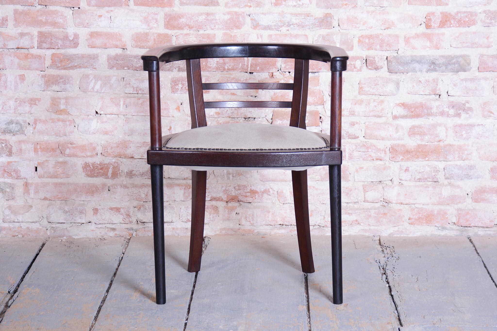 Fauteuil Art Déco restauré, Wien. Werkstätte, J. Hoffmann, Autriche, années 1910 Bon état - En vente à Brandys nad Labem, Středočeský kraj