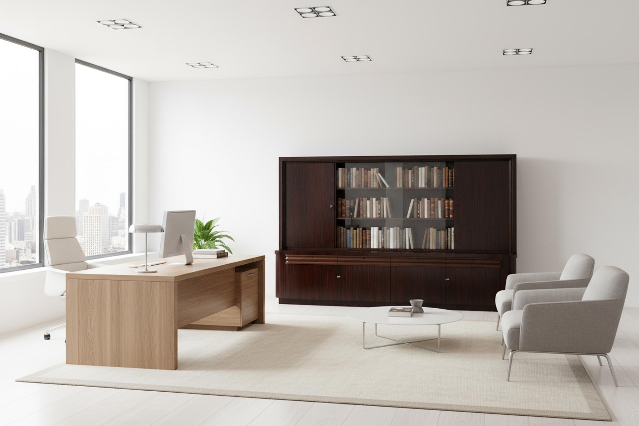 Restauriertes Art Deco Bücherregal, Eiche, Makassar-Ebenholz, poliert, Frankreich, 1920er Jahre im Angebot 9