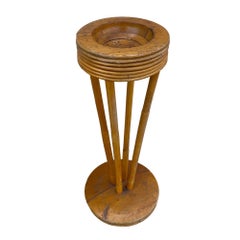 Portacenere da fumo in legno di Koa e rattan Art Carved restaurato e intagliato