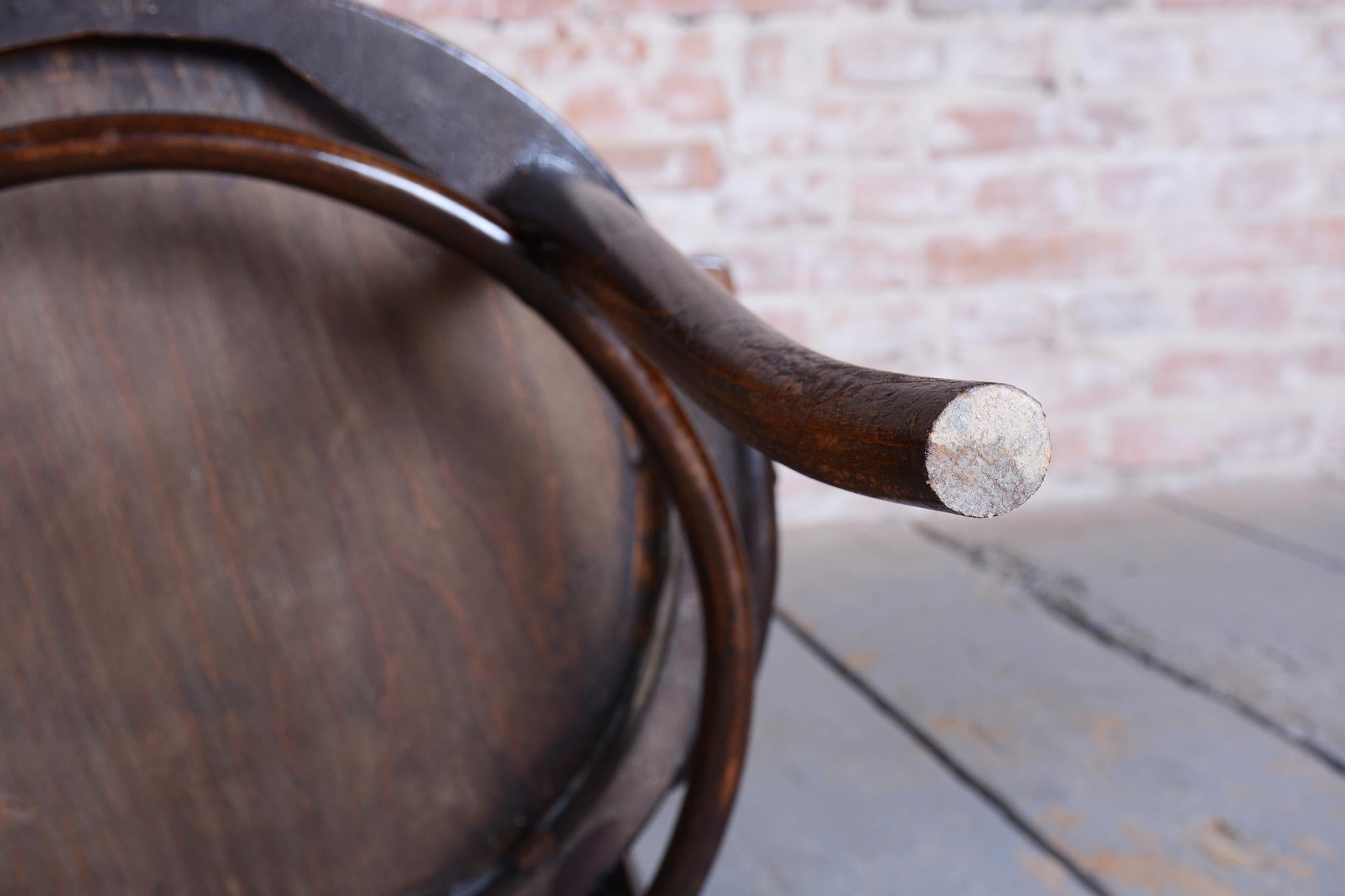Chaise Art déco restaurée, bois de hêtre, polonaise revisitée, tchèque, années 1920 en vente 6