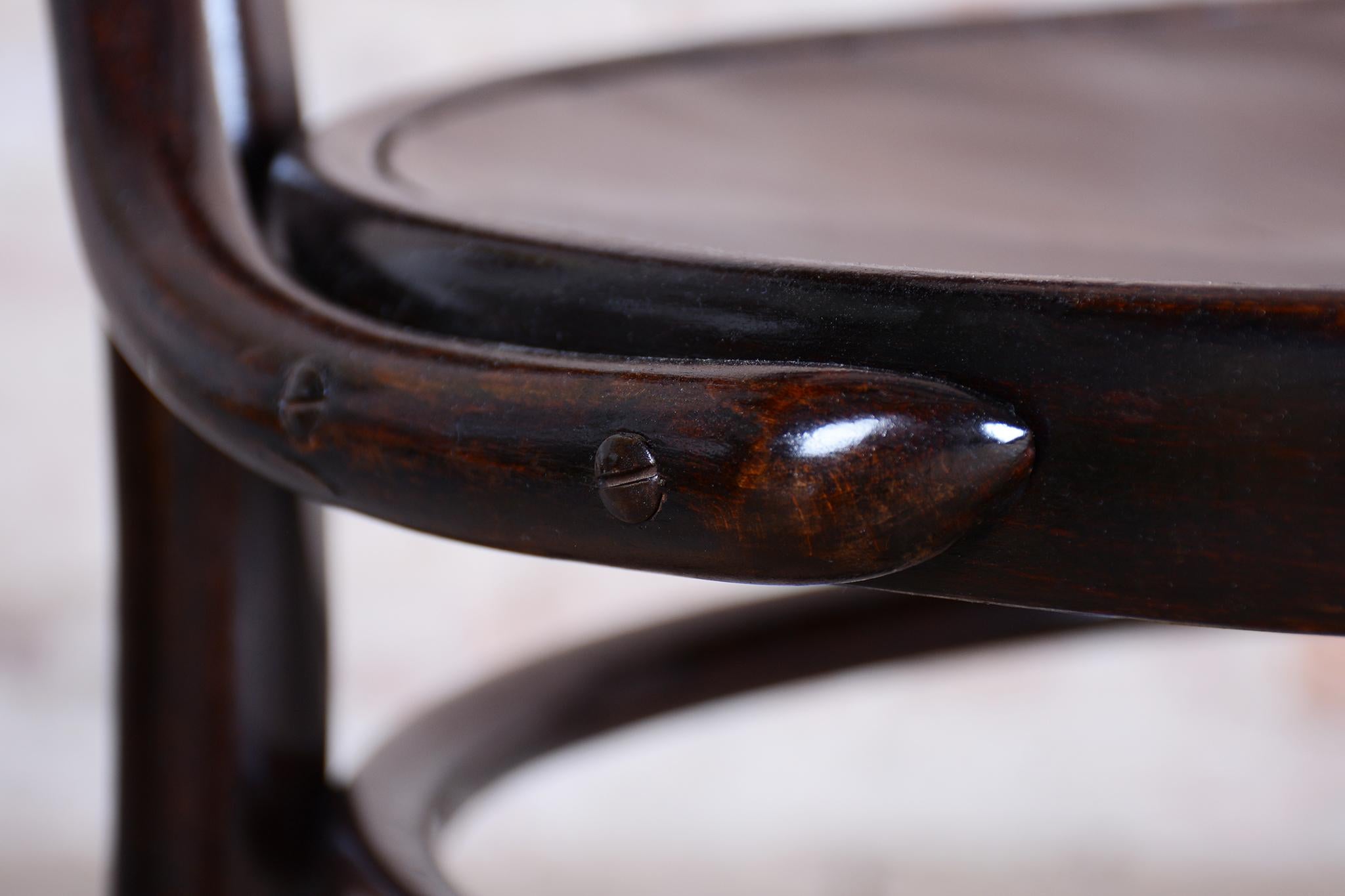 Chaise Art déco restaurée, bois de hêtre, polonaise revisitée, tchèque, années 1920 en vente 2