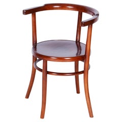 Restored Art Deco Chair, by Thonet, Beech, Revived Polish, Czech, 1920s