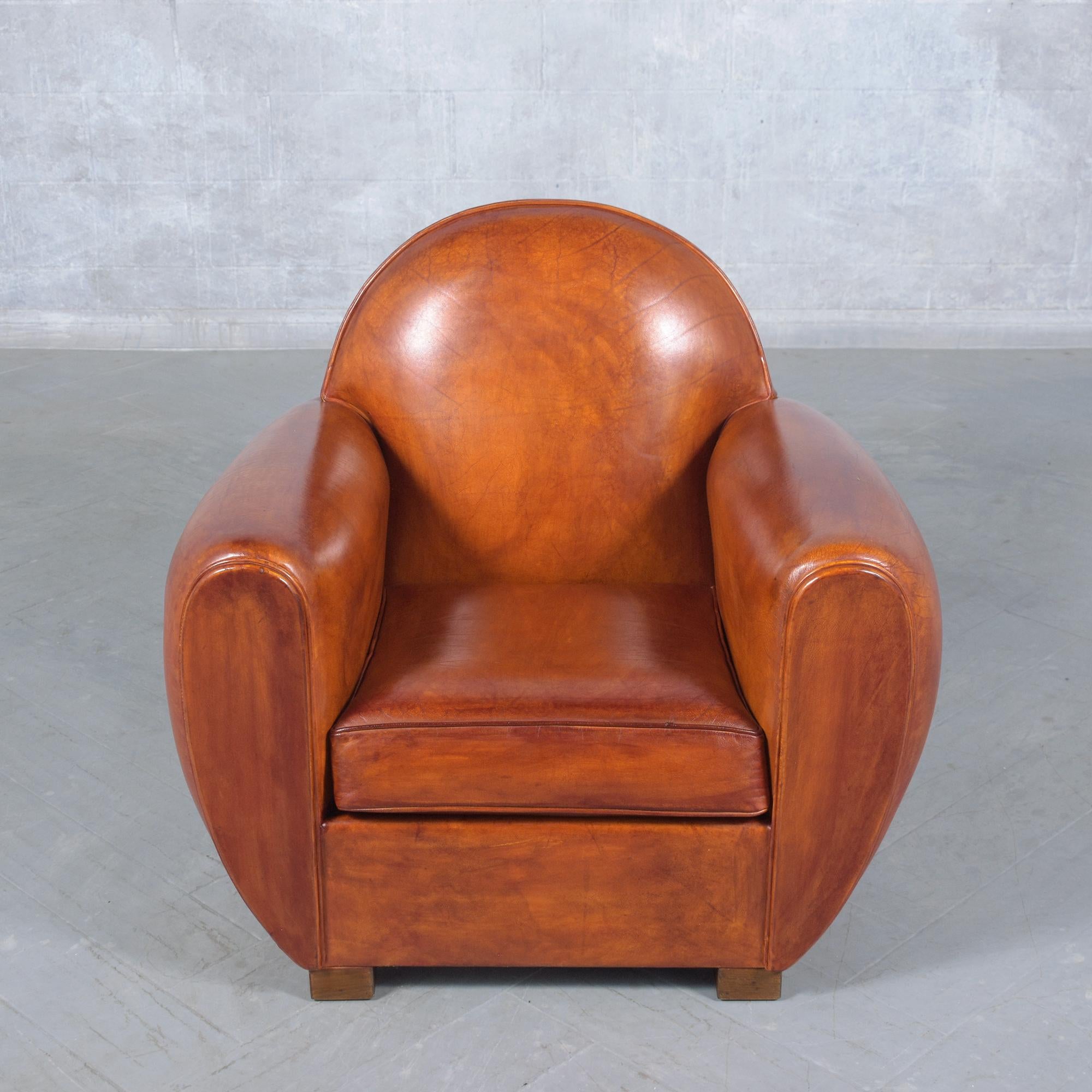 Restored Art Deco Club Chairs: 1960s French Deco Elegance 2
