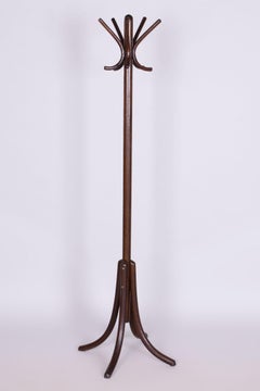 Restored Art Deco Coat Rack, by Thonet, Beech, Polish, Czech,  1930s