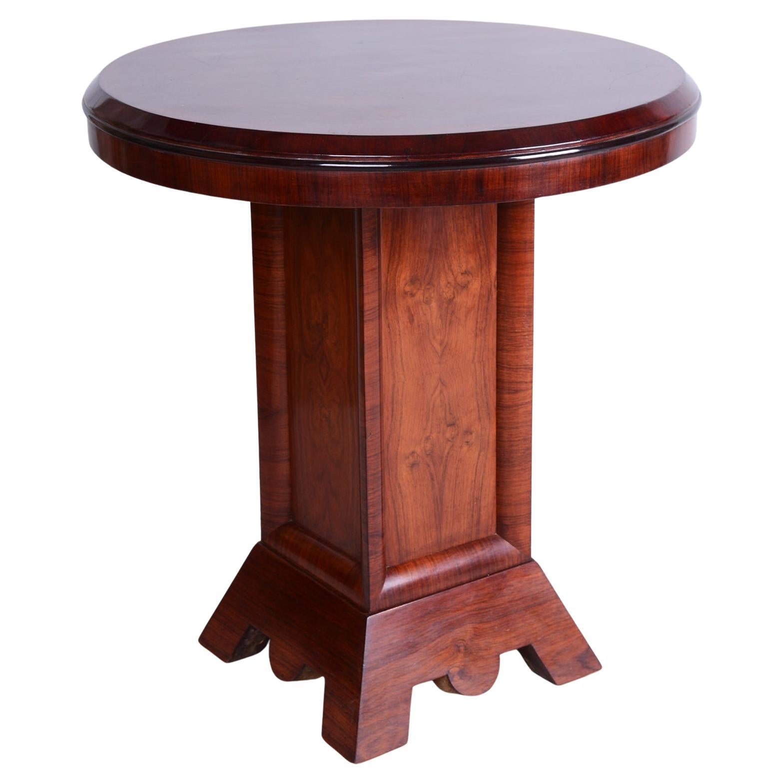 Restored Art Deco Coffee Table, Palisander, Revived Polish, France, 1920s