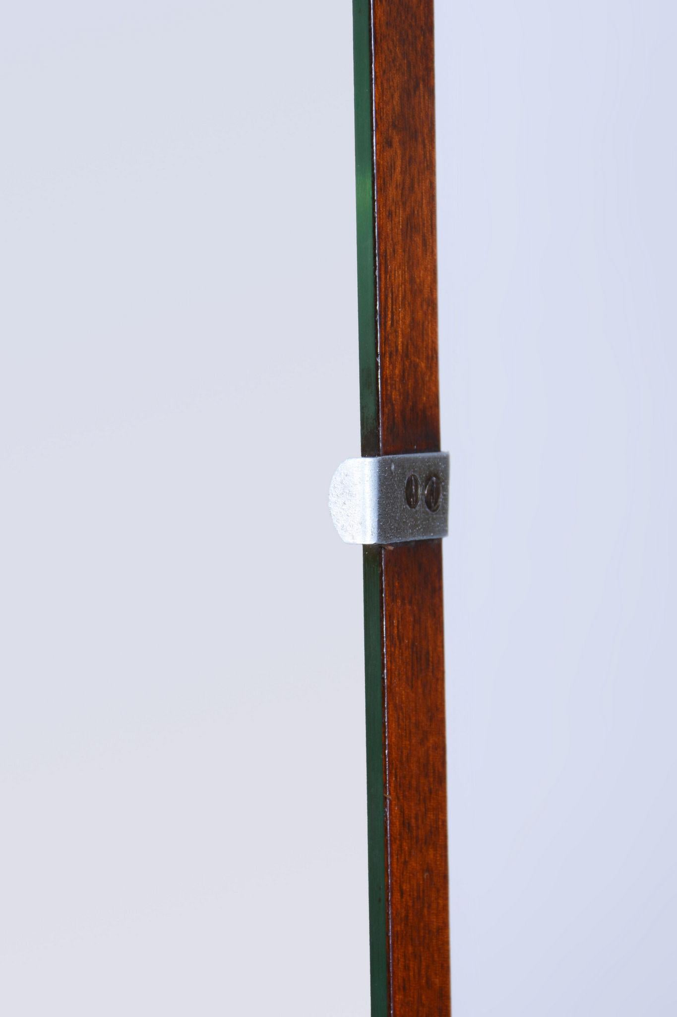Restored Art Deco Dressing Mirror, by Halabala, UP Zavody, Walnut, Czech, 1920s For Sale 6