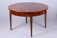 Tavolo da pranzo allungabile Art Deco restaurato, noce, polacco restaurato, ceco, anni '20