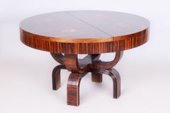 Table à rallonge Art Déco restaurée, par P. Follot, Ecole Boulle, France, années 1920