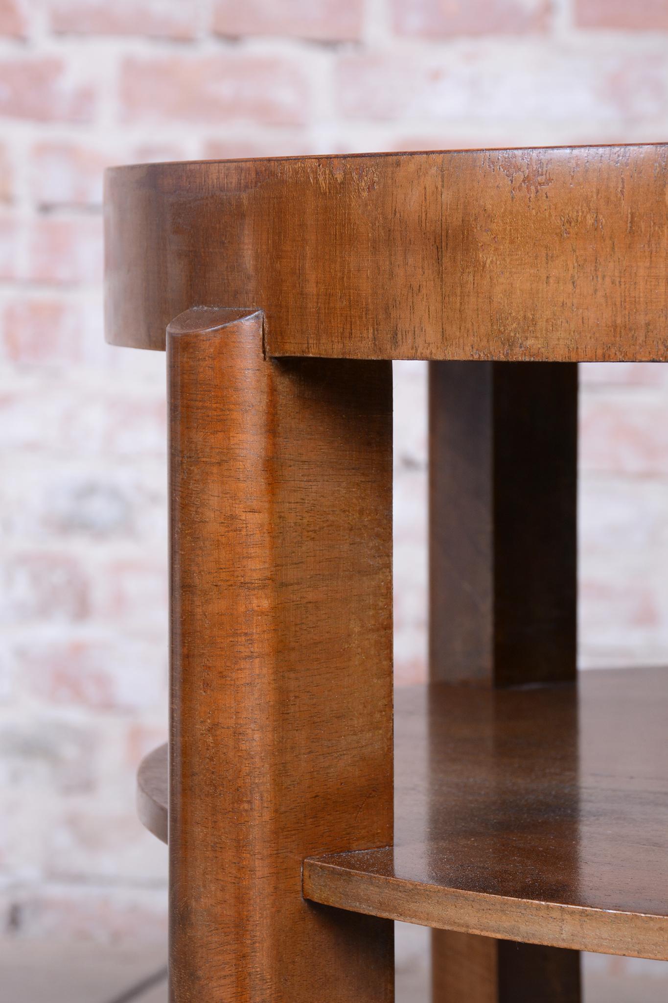 Lampadaire Art Déco restauré, Beeche, Walnut, New Electrification, Czech, 1930s en vente 1