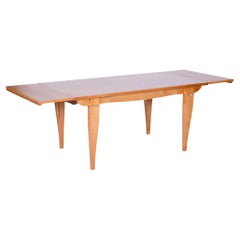 Restaurierter Art-Déco-Klappstisch, von J. Leleu, Eiche, Spruce, Frankreich, 1920er Jahre