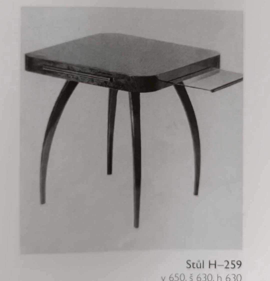 Restored Art Deco H259 Game Table by Jindřich Halabala for UP Zavody, 1930s For Sale 10