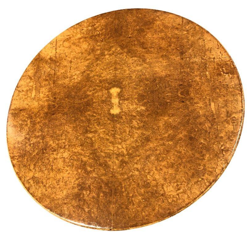 Tavolo rotondo in legno di Oak Wood restaurato Art Deco Jules Leleu In condizioni ottime in vendita a Van Nuys, CA
