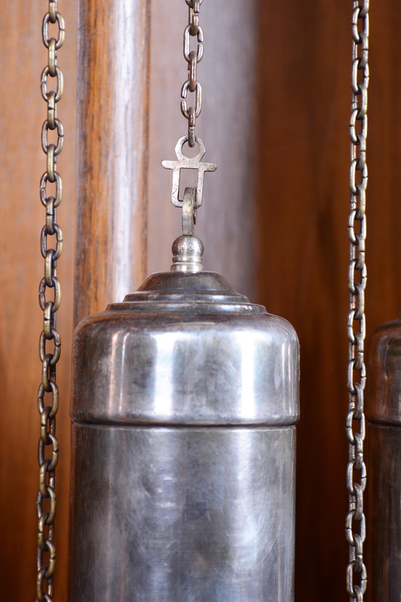 Restored Art Deco Longcase Clock, Walnut, Spruce, Polish, Czech, 1920s For Sale 7