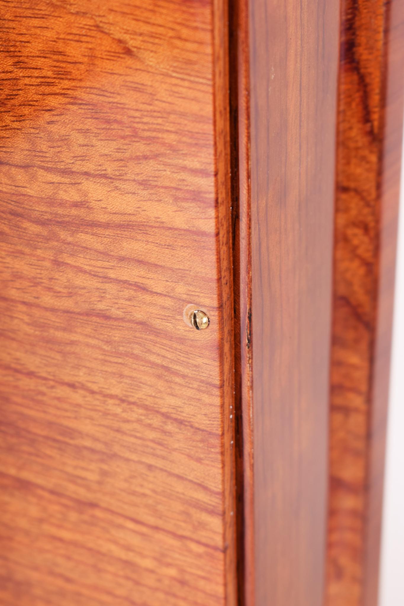 Restored Art Deco Mirror Made in France, 1920s. Rosewood For Sale 4