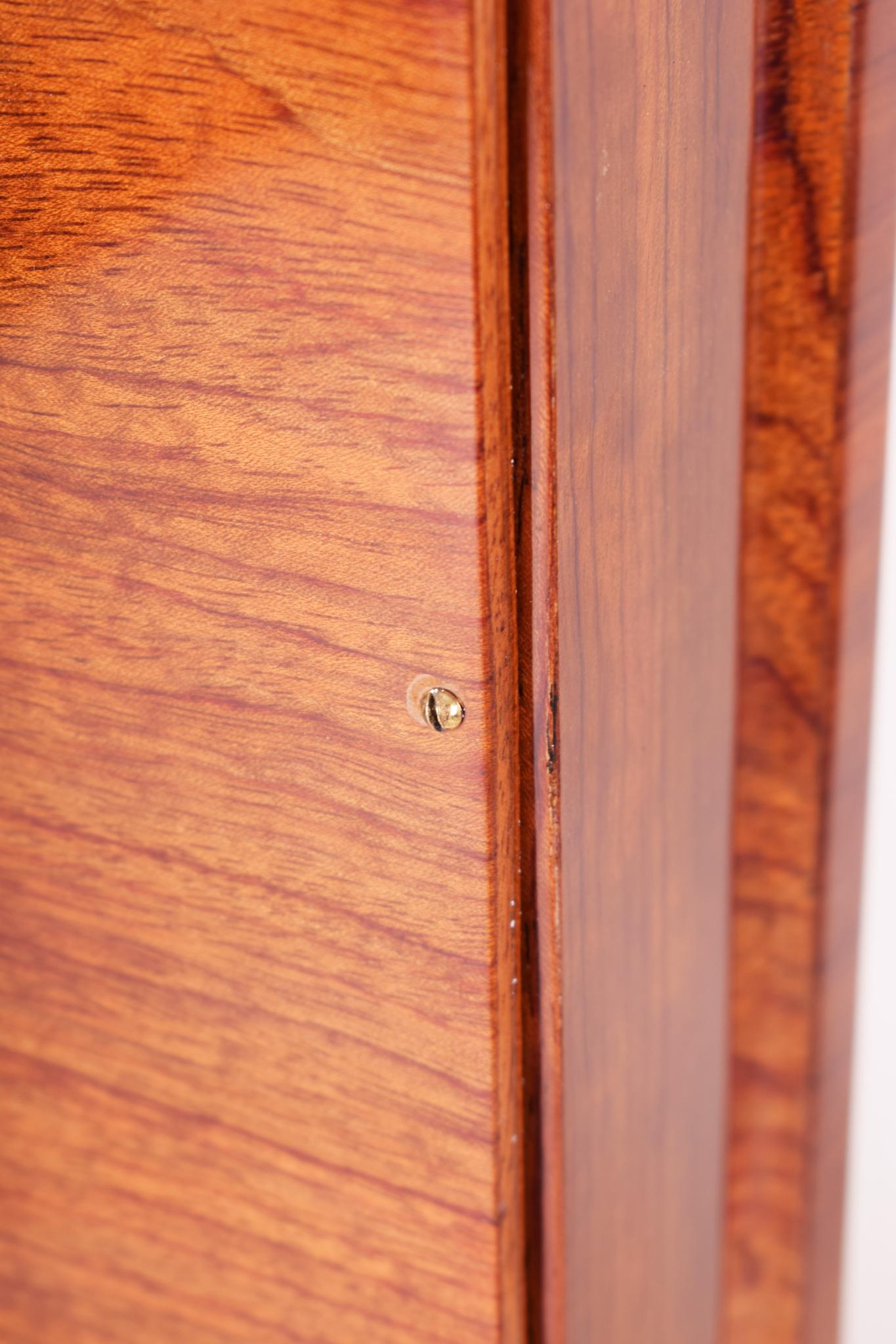 Restored Art Deco Mirror Made in France, 1920s. Rosewood For Sale 5