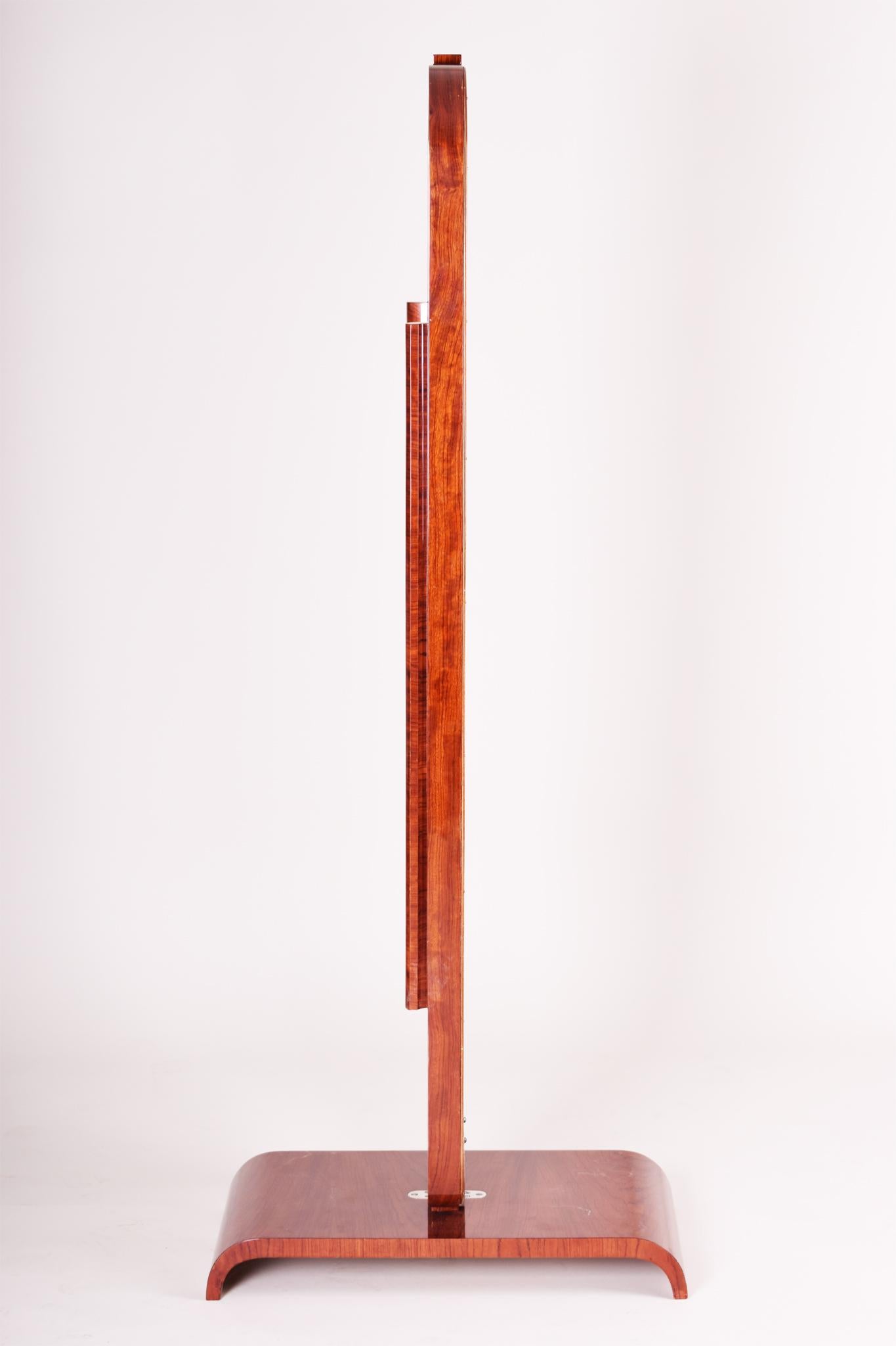 Restored Art Deco Mirror Made in France, 1920s. Rosewood For Sale 1