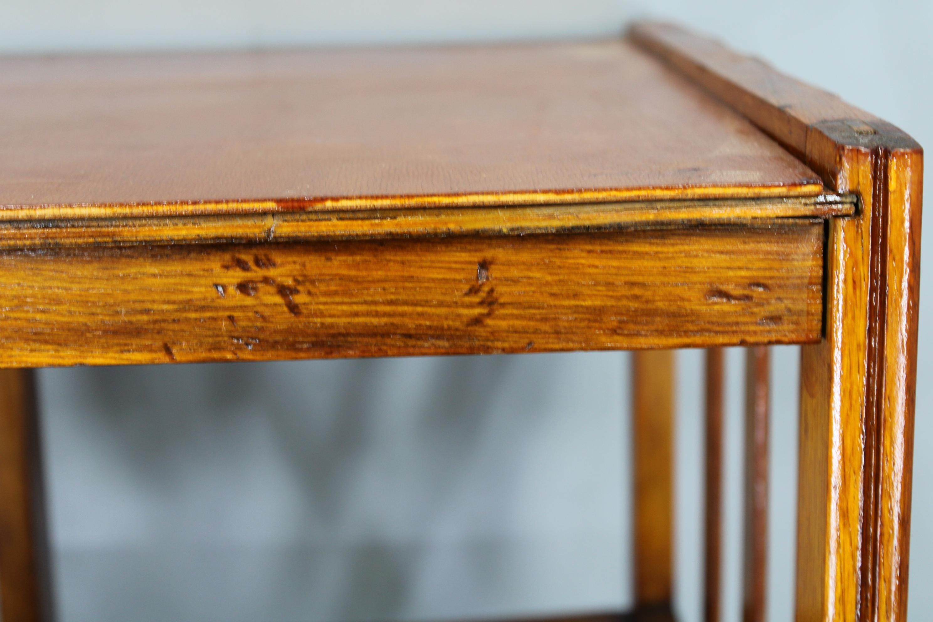 Estantería de roble Art Decó restaurada, Alemania Años 30 - Estantería Bauhaus en venta 8