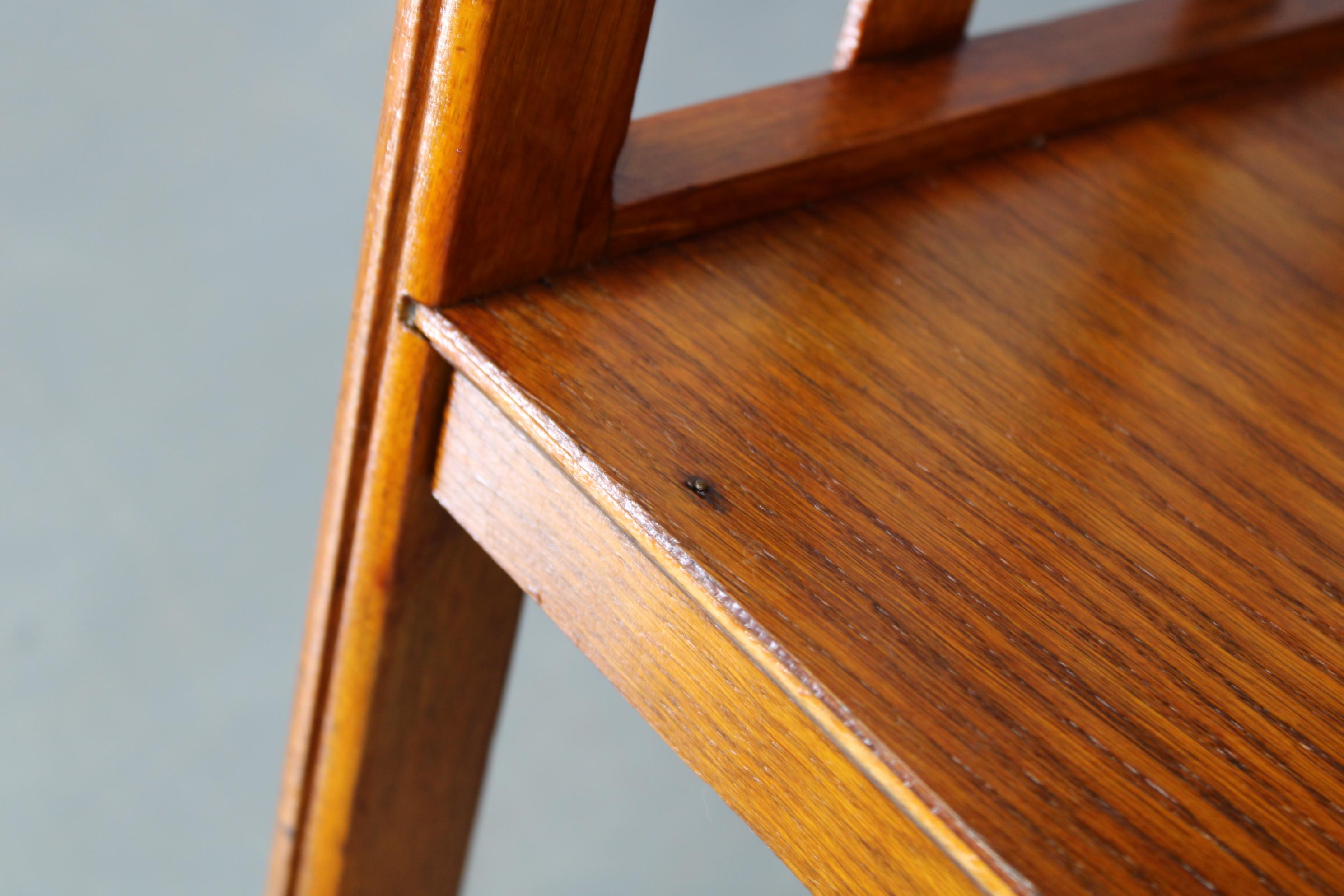 Estantería de roble Art Decó restaurada, Alemania Años 30 - Estantería Bauhaus en venta 9