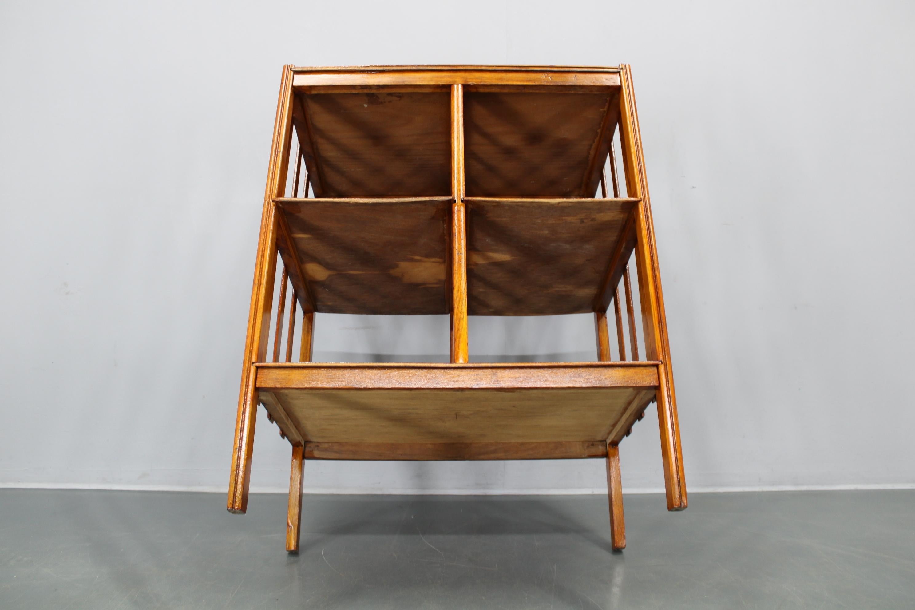 Estantería de roble Art Decó restaurada, Alemania Años 30 - Estantería Bauhaus en venta 11