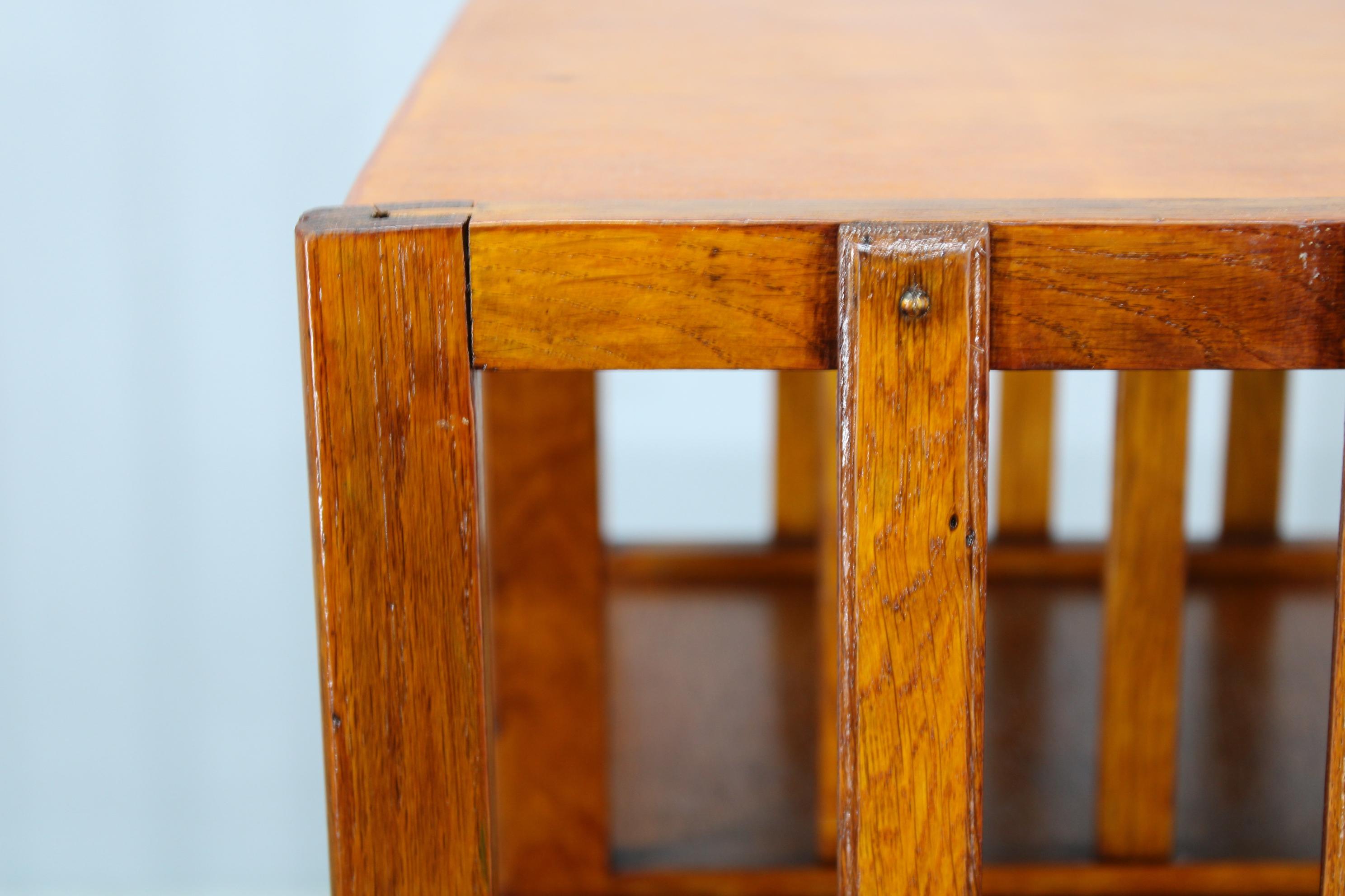 Estantería de roble Art Decó restaurada, Alemania Años 30 - Estantería Bauhaus Roble en venta