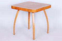 Restored Art Deco "Pavouk" Table, by J, Halabala, UP Závody, Oak, Czech, 1940s