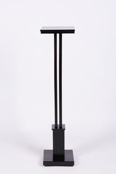 Piédestal Art Déco restauré, chêne, polonais revisité, tchèque, années 1920