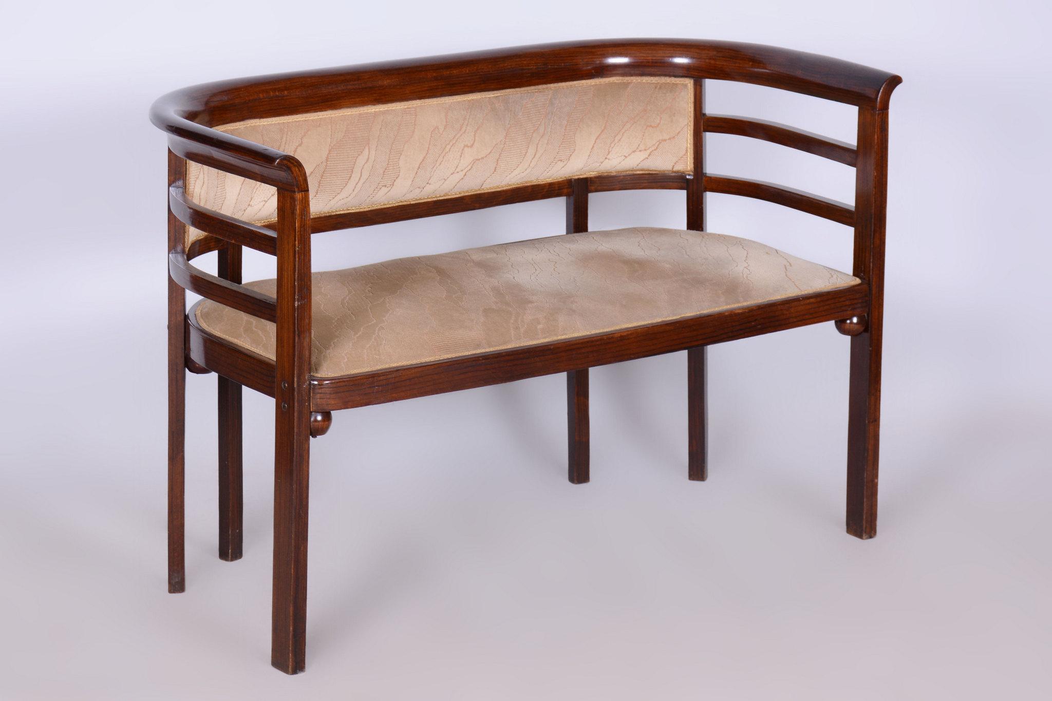 Early 20th Century Restored Art Deco Seating Set, by J. Hoffmann, Wiener Werkstätte, Czech, 1910s For Sale