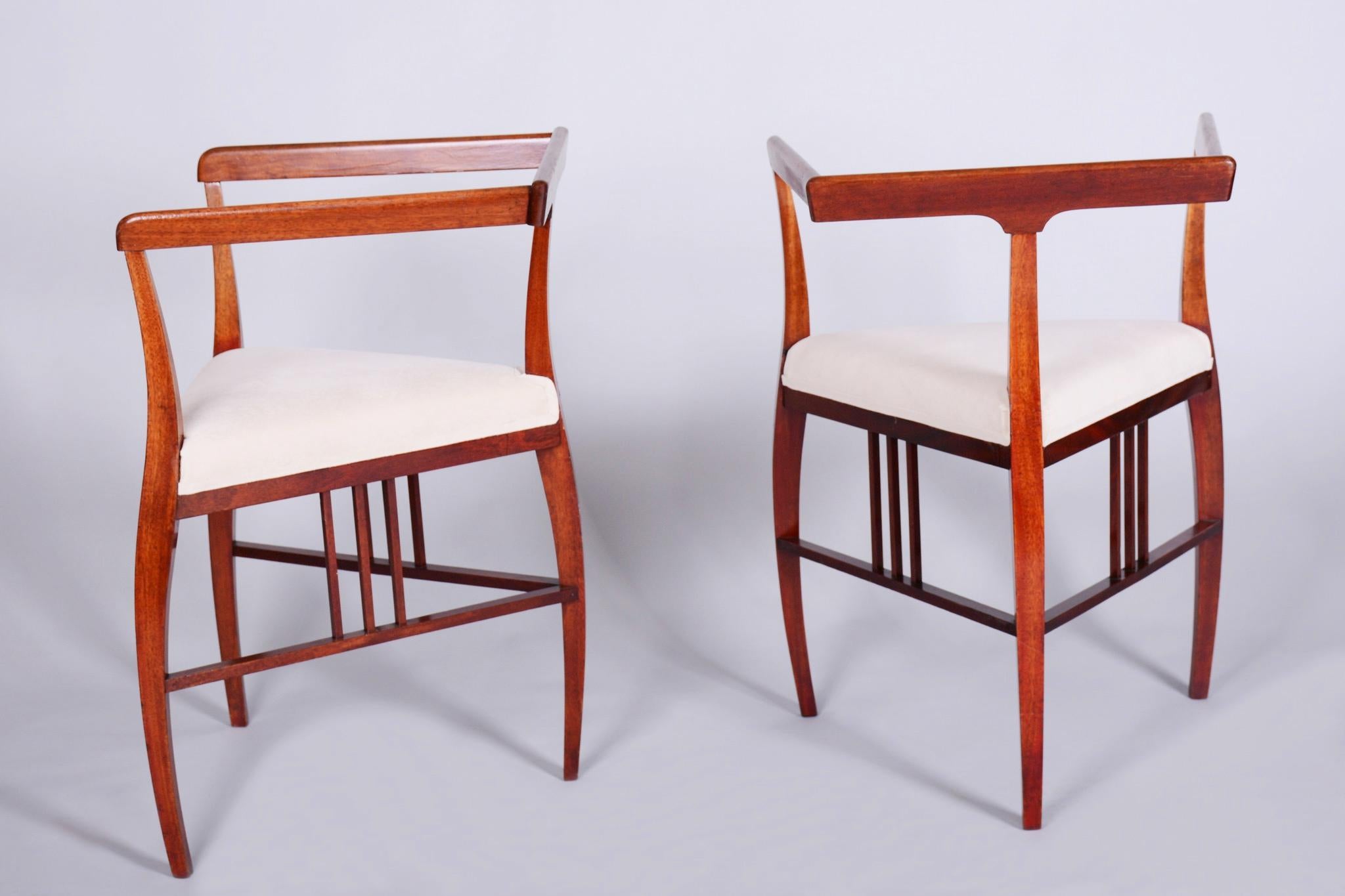 Ensemble de sièges Art déco restauré, par J. Kotěra, Josef Motka - Litovel, République tchèque, années 1900 Bon état - En vente à Brandys nad Labem, Středočeský kraj