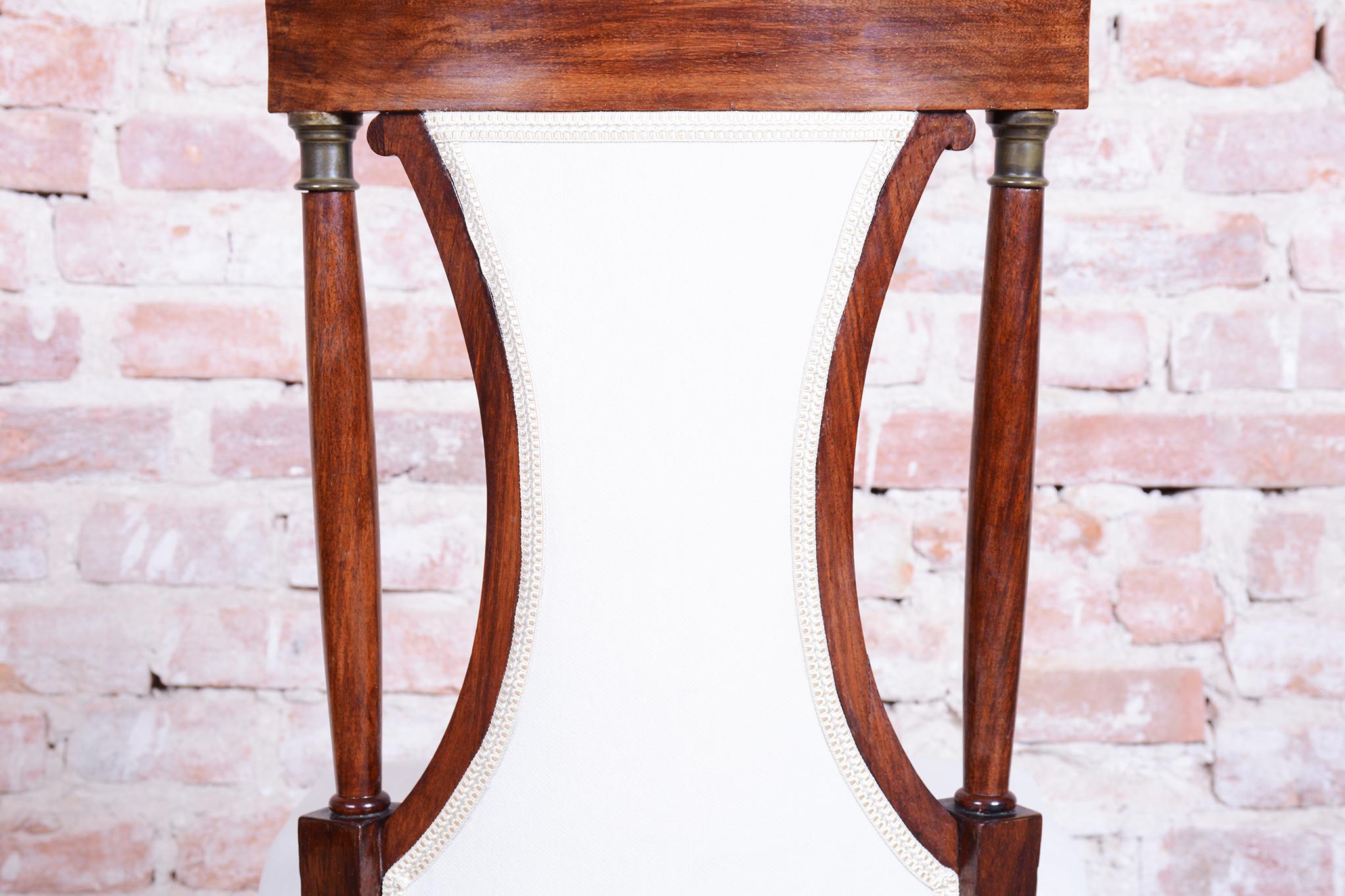 Restored Art Deco Seating Set, Palisander, Reupholstered, France. 1920s en vente 8