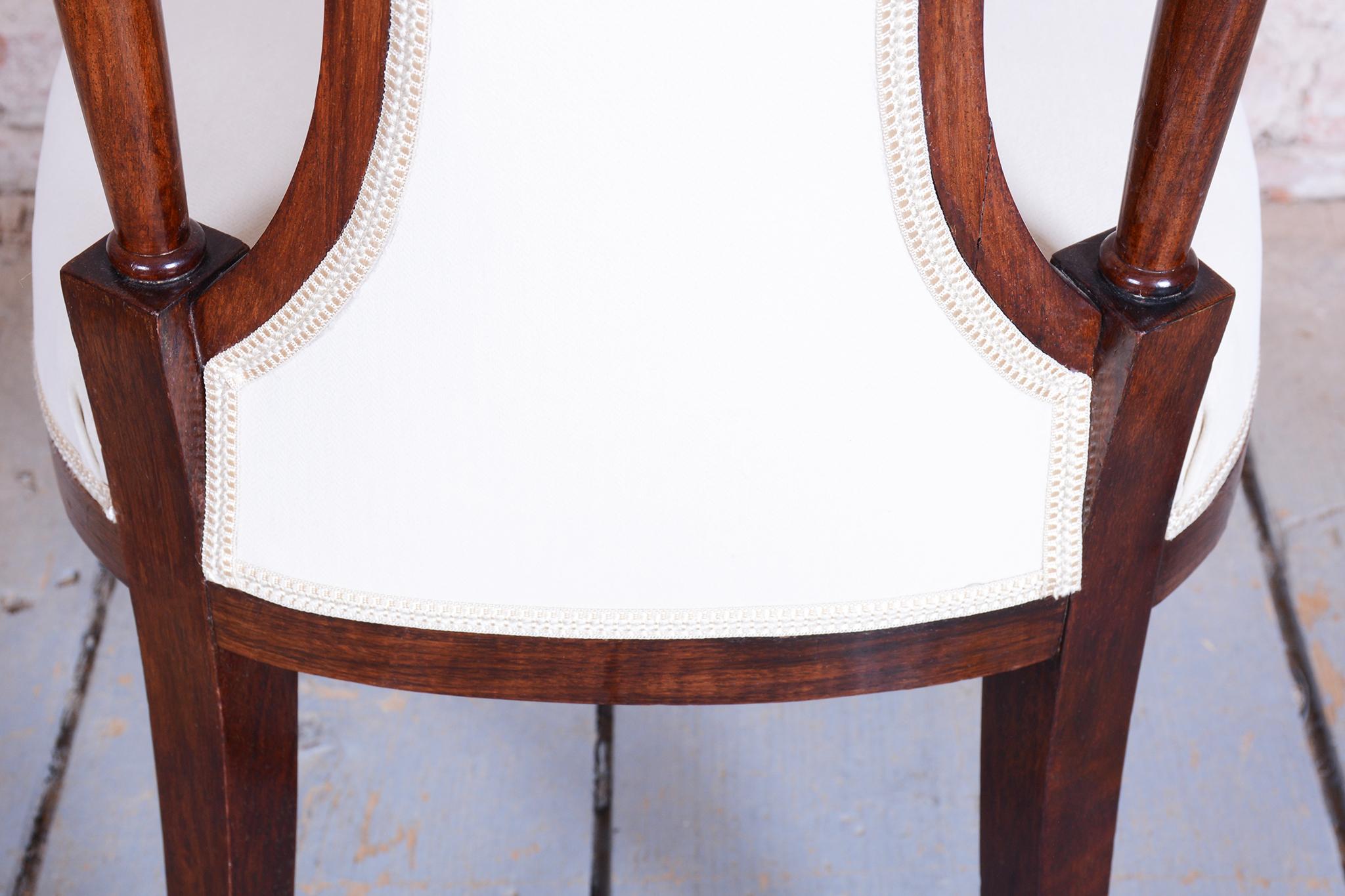 Restored Art Deco Seating Set, Palisander, Reupholstered, France. 1920s en vente 9