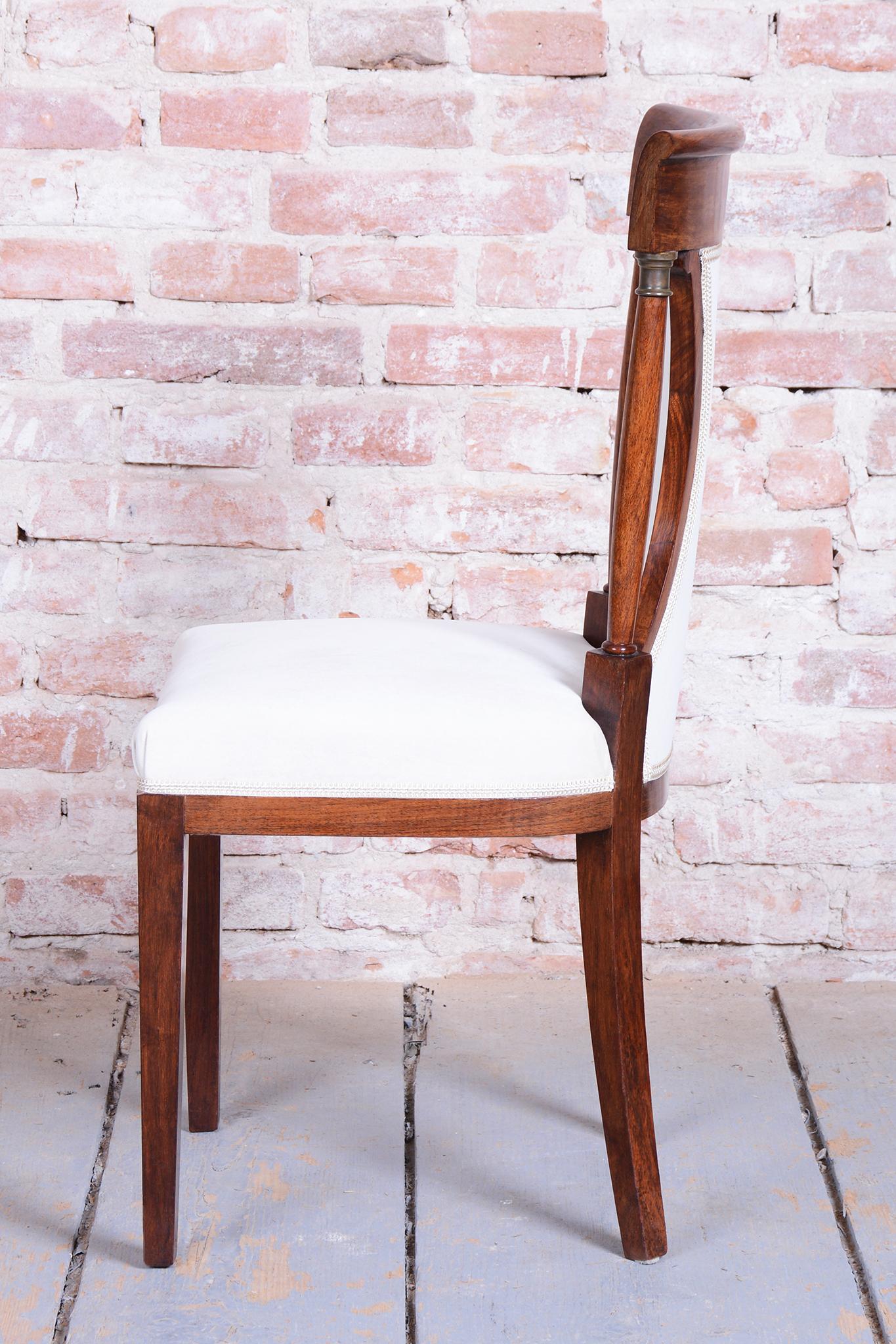 Restored Art Deco Seating Set, Palisander, Reupholstered, France. 1920s en vente 11