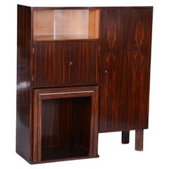 Restaurierte Art Deco Sekretär Anrichte, Makassar, Ahorn, Tschechisch, 1930er Jahre