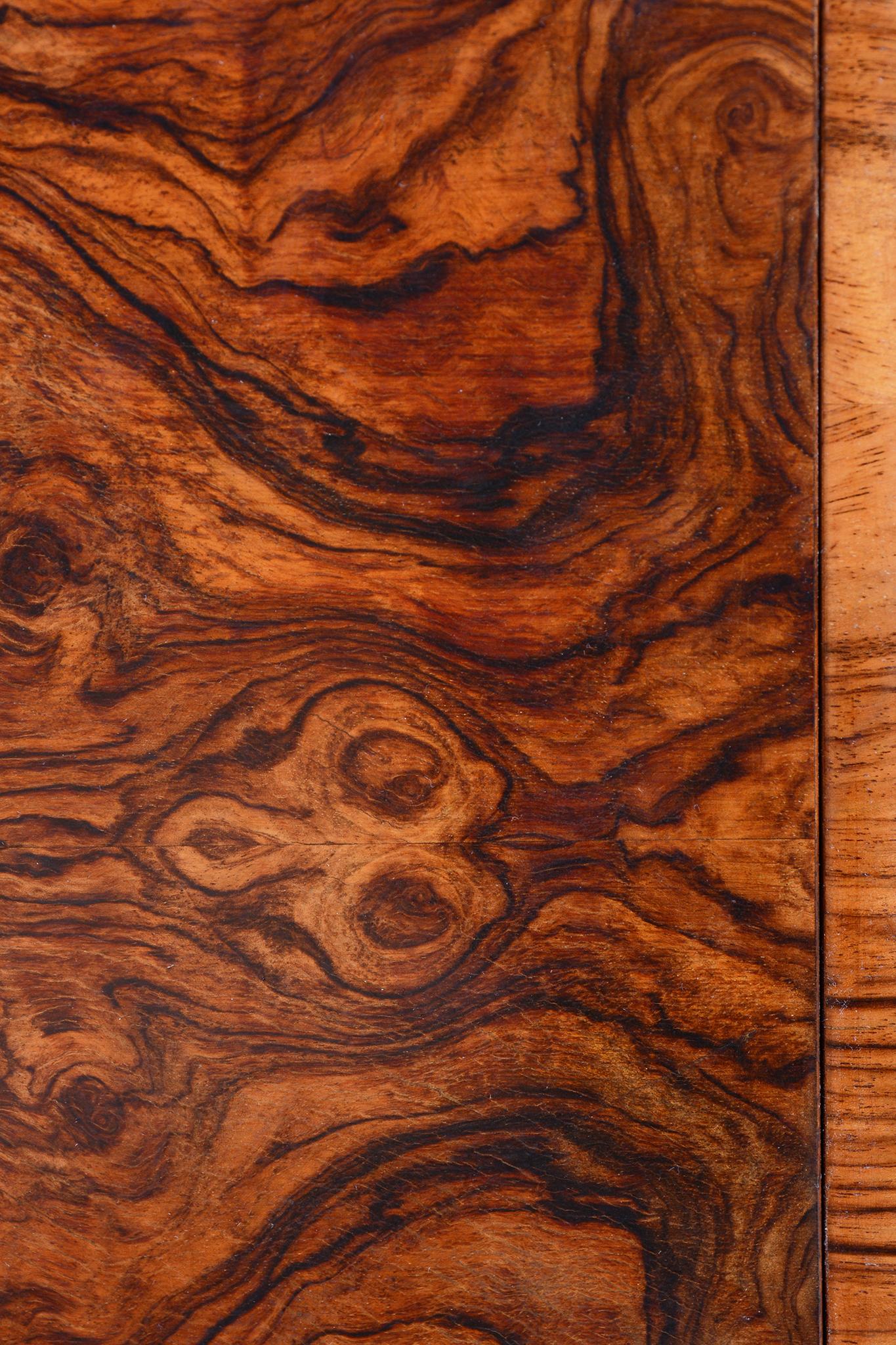 Restored Art Deco Serving Trolley, Walnut, Repolished, Czech, 1920s For Sale 3